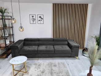 Rivaldi 3 Riviera 96 (Niezwykle stylowa i komfortowa sofa trzyosobowa z serii Rivaldi. To idealny wybór dla tych, którzy cenią sobie elegancję i wygodę. Dodatkowo, ruchome zagłówki pozwalają dostosować ją do własnych potrzeb.)
