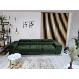 Rivaldi 3 Riviera 38 (Niezwykle stylowa i komfortowa sofa trzyosobowa z serii Rivaldi. To idealny wybór dla tych, którzy cenią sobie elegancję i wygodę. Dodatkowo, ruchome zagłówki pozwalają dostosować ją do własnych potrzeb.)