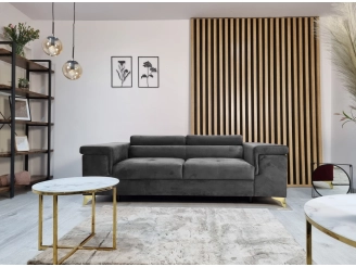 Rivaldi 2 Riviera 96 (Niezwykle stylowa i komfortowa sofa dwuosobowa z serii Rivaldi. To idealny wybór dla tych, którzy cenią sobie elegancję i wygodę. Dodatkowo, ruchome zagłówki pozwalają dostosować ją do własnych potrzeb.)