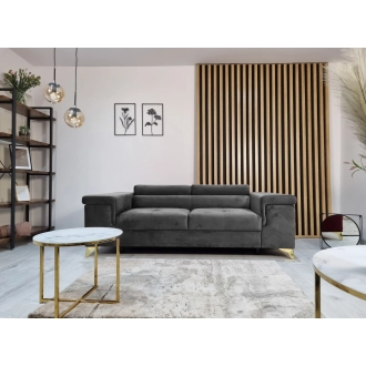 Rivaldi 2 Riviera 96 (Niezwykle stylowa i komfortowa sofa dwuosobowa z serii Rivaldi. To idealny wybór dla tych, którzy cenią sobie elegancję i wygodę. Dodatkowo, ruchome zagłówki pozwalają dostosować ją do własnych potrzeb.)